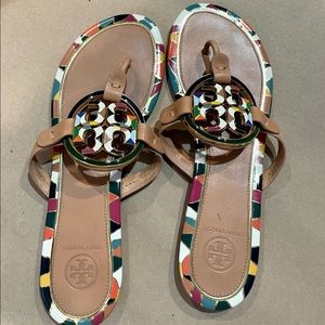 Tory Burch leather T sandal
